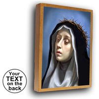 Heilige Katharina Von Siena, St. Catherine-Ikone, Heilige-Porträt, Reisealtar, Personalisierte Mini-Ikone von HabakukArt