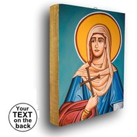 Ikone Der Heiligen Christina, St. Christina Ikone, Handgemachte Religiöse Personalisierte von HabakukArt