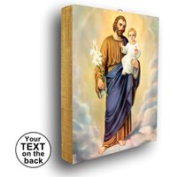 Ikone Des Heiligen Joseph, Josephs Ikone, St Joseph Kunst, Religiöses Geschenk von HabakukArt