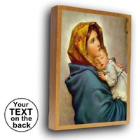 Madonna Der Straße, Madonnina Von Ferruzzi, Jungfrau Maria Kunst, Personalisierte Ikone, Taufgeschenk von HabakukArt