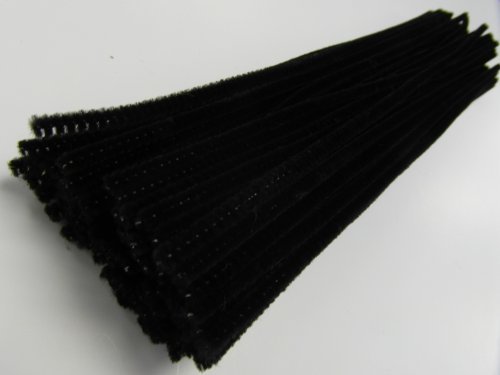 15 cm (15,2 cm) schwarz Pfeifenreiniger X100 von Habercrafts