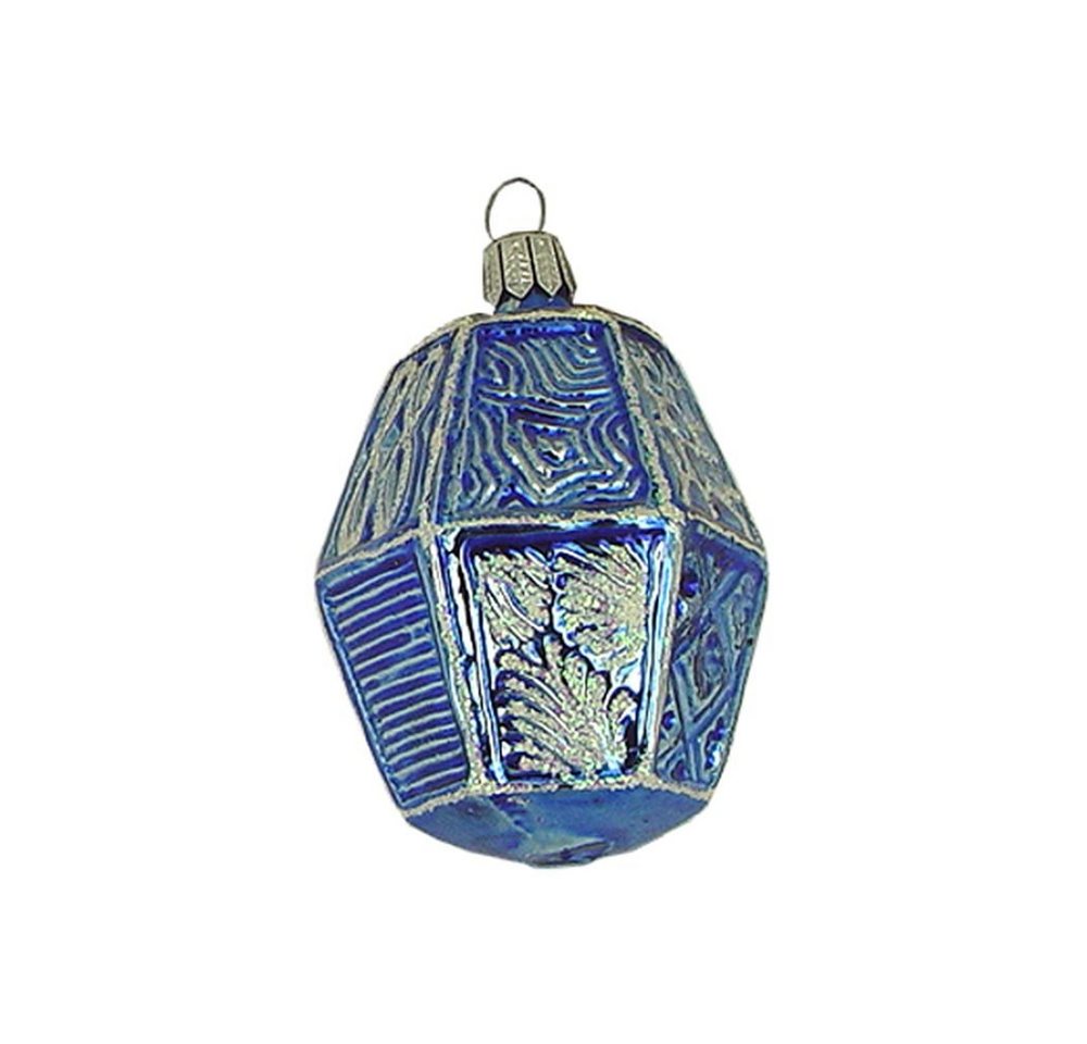 Haberland Glasschmuck Lauscha Christbaumschmuck Großer Lampion blau 7 cm Lauschaer Glas von Haberland Glasschmuck Lauscha