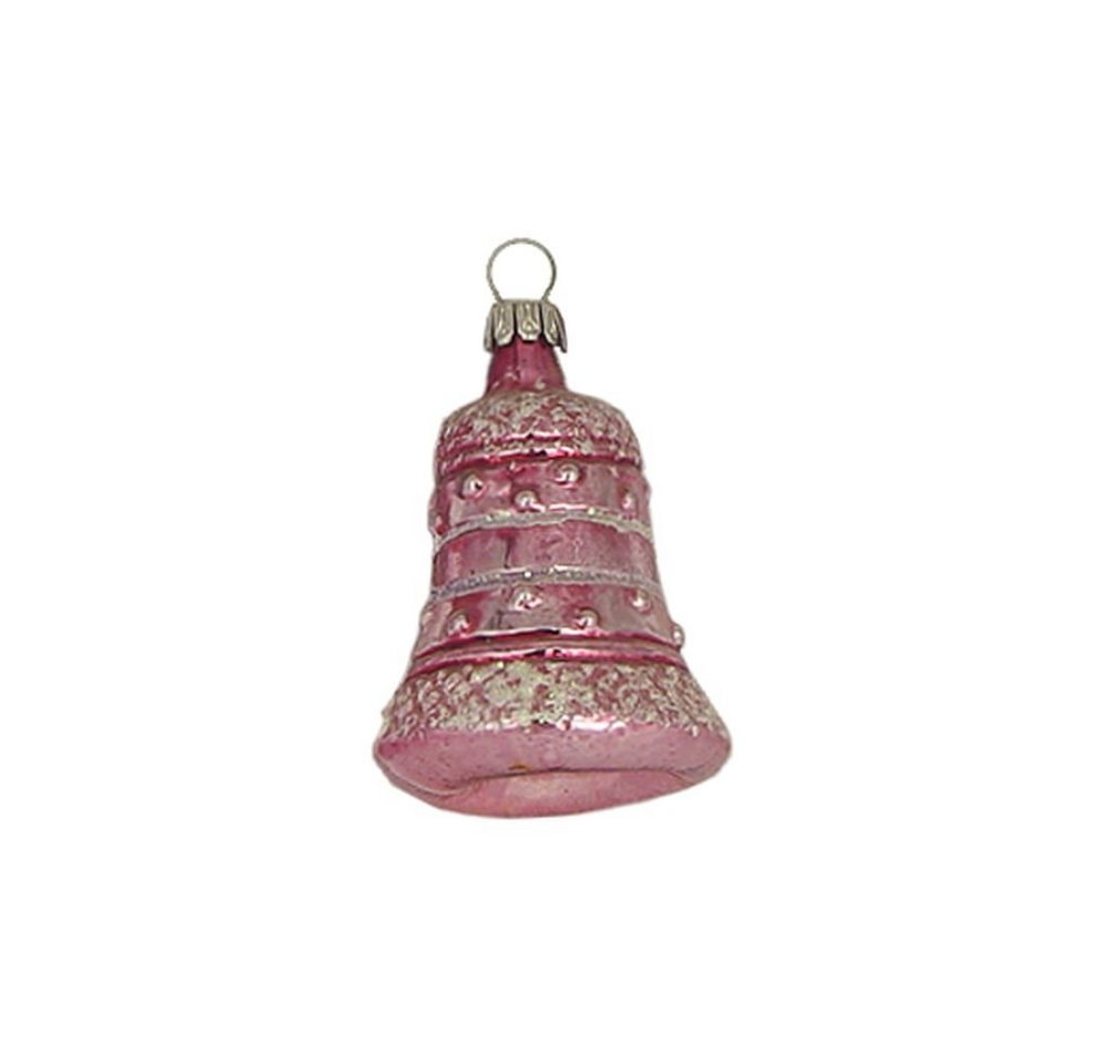 Haberland Glasschmuck Lauscha Christbaumschmuck Kleine Glocke burgund 4 cm Lauschaer Glas von Haberland Glasschmuck Lauscha