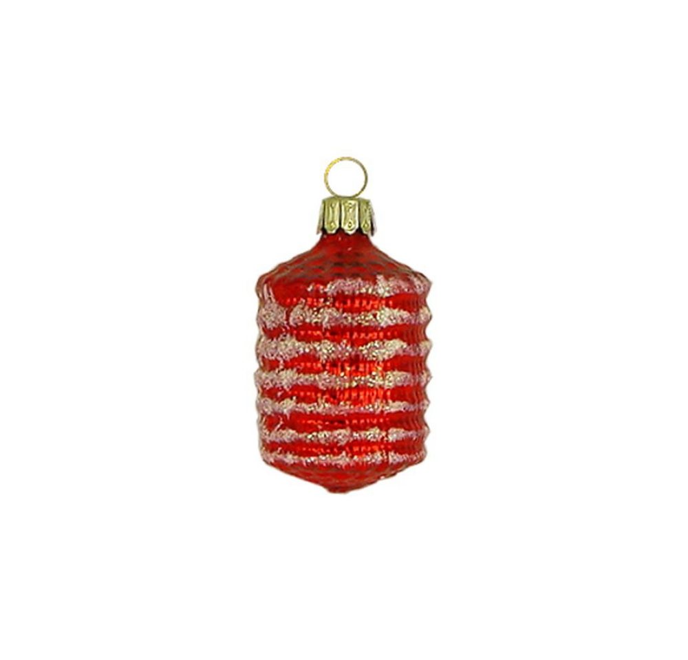 Haberland Glasschmuck Lauscha Christbaumschmuck Kleiner Lampion rot 4,5 cm Lauschaer Glas von Haberland Glasschmuck Lauscha