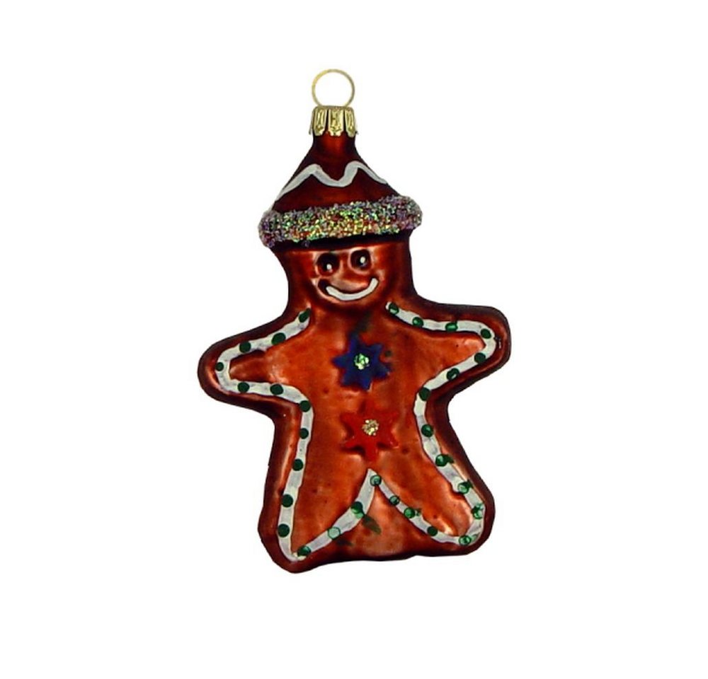 Haberland Glasschmuck Lauscha Christbaumschmuck Lebkuchenmann 10 cm Lauschaer Glas von Haberland Glasschmuck Lauscha