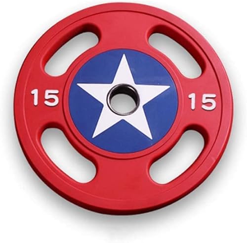 Bumper Plate 2pcs Captain Fitness Hantelscheiben Anti-Rutsch Langhantel Hantelscheiben für Heimfitness Gewichtheben Heimsport Bumper Plate 2pcs Captain Fitness Hantelscheiben Anti-Rutsch Langhantel Hantelscheiben für Heimfitness Gewichtheben Heimsport von Habiba