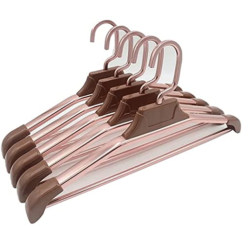 Habiba 5 Stück Kleiderbügel, rutschfeste Kleiderbügel, breite Schulter, Aluminiumlegierung, Anzugbügel für Kleidung, multifunktionale Haushaltskleiderbügel von Habiba