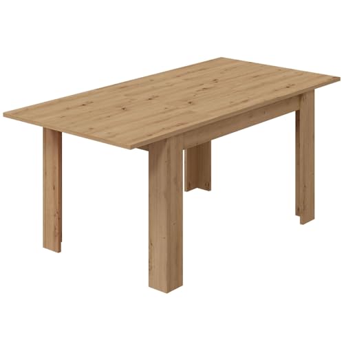 Habitdesign Ausziehbarer Wohnzimmertisch in Eichenholzfarbe, 140-190 x 78 x 90 cm von Habitdesign