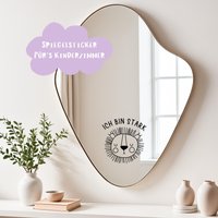 Spiegel Sticker Affirmationen Kinder, Vinyl Spiegelaufkleber Sprüche, Spiegelsticker Kinderzimmer, Personalisierte Affirmation Kids von Habowithlove