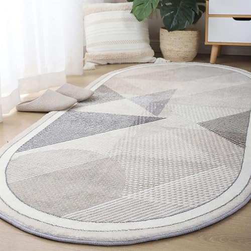 Badteppich Fußmatte Badematte Badezimmerteppich Ovaler Teppich Aus Kaschmirimitat, Dicke, Zottelige Matte, Heimdekor-Teppich, Rutschfeste Bodenmatte Türmatte Badvorleger ( Color : A , Size : 80x200cm( von Habrur