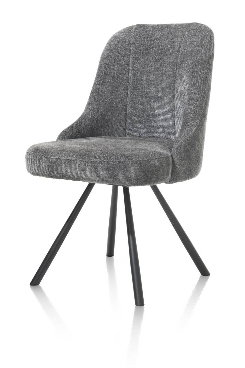Habufa Stuhl  ca. B55 H88 T66 cm in Stoff Vulcano anthrazit von Habufa
