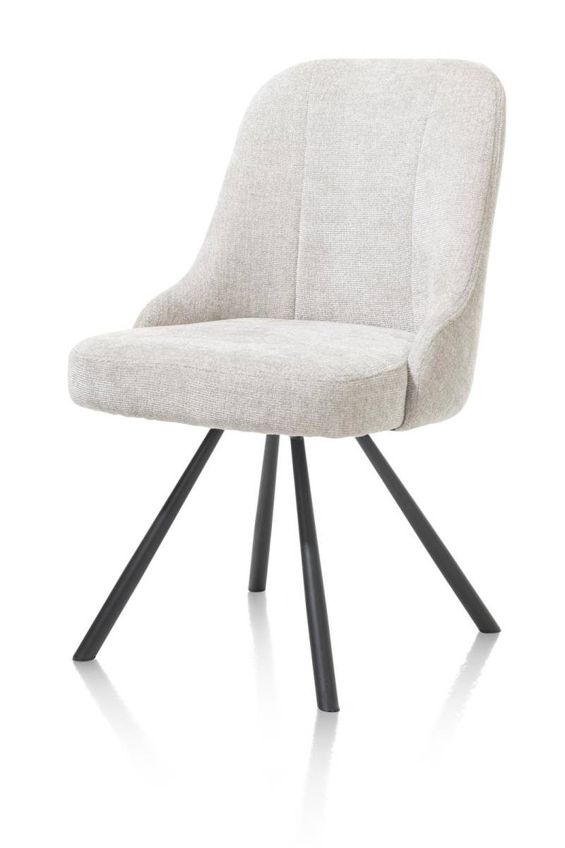 Habufa Stuhl  ca. B55 H88 T66 cm in Stoff Vulcano kiesel von Habufa