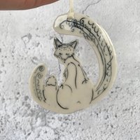 Handgefertigte Keramik Fuchs Hängedekoration Porzellan Tier Dekor Handgefertigte Keramik Fuchs Hängedekoration Porzellan Tier Dekor von HabulousCeramics