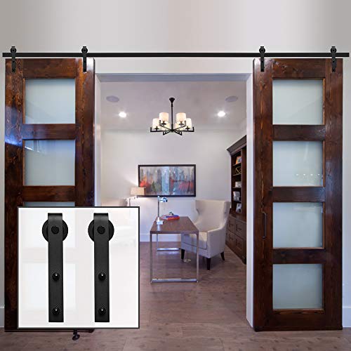 10.5FT/320cm Schiebetürsystem Schiebetür Kit Barn Door Hardware für Doppelflügeltor von Haccer