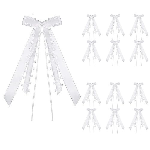30 Stück Schleifen Hochzeit Deko Vintage, Schleifen Hochzeitsdeko Set, Weihnachtsschleifen Hochzeitsdeko, Autoschleifen Weiß Mit Herzen, Für Hochzeit Party, Auto Hochzeit Deko(Weiß) 30 Stück Schleifen Hochzeit Deko Vintage, Schleifen Hochzeitsdeko Set, Weihnachtsschleifen Hochzeitsdeko, Autoschleifen Weiß Mit Herzen, Für Hochzeit Party, Auto Hochzeit Deko(Weiß) von Hachera