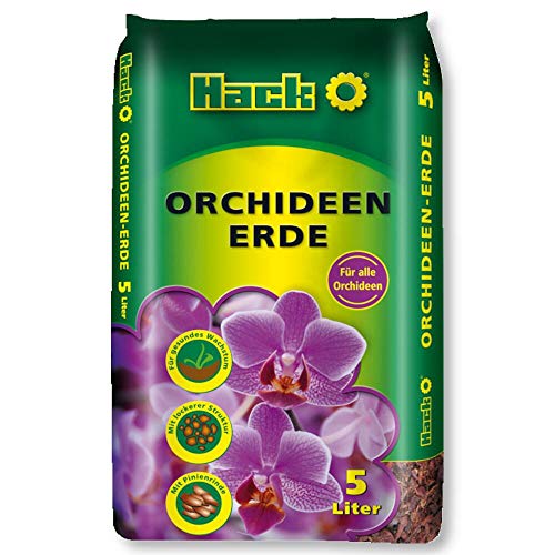 HACK Orchdeen-Erde 5 l Orchideensubstrat Orchideenerde torffrei mit Startdünger von Hack