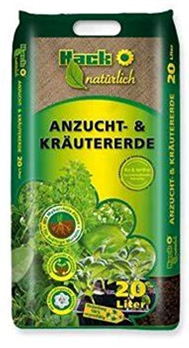 Hack Bio Aussaaterde Bio Anzuchterde Pikiererde Blumenerde Stecklingserde TORFFREI 20 Ltr. von Hack