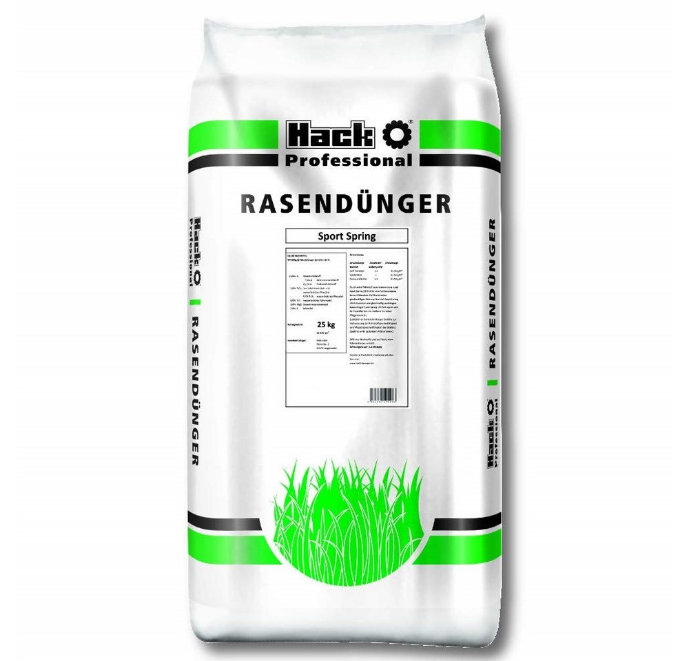 Hack Rasendünger Hack Profi Rasendünger Sport Spring 25 kg von Hack