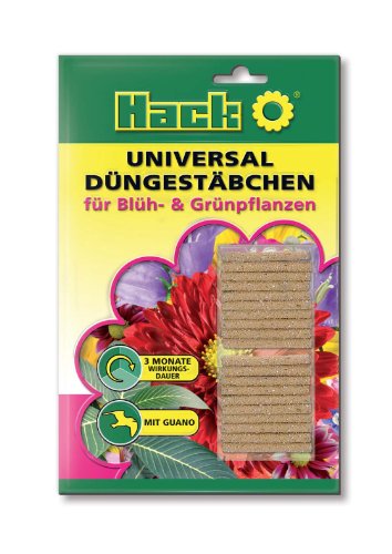 Hack Universal Düngestäbchen für alle Grün- und Blühpflanzen (20 Stück) von Hack