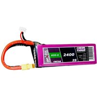 Hacker Modellbau-Akkupack (LiPo) 7.4V 2400 mAh Zellen-Zahl: 2 25 C Softcase XT60 von Hacker