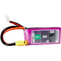 Hacker Modellbau-Akkupack (LiPo) 7.4V 900 mAh Zellen-Zahl: 2 25 C Softcase XT60 von Hacker