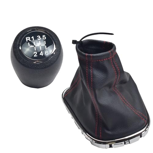 5-Gang-Schaltknauf-Abdeckung für Chevy Cruze 2008 2009 2010 2011 2012 MT (rote Linie, R6 Speed) von Hacreyatu