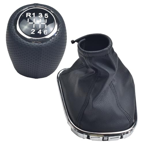 5-Gang-Schaltknauf-Abdeckung für Chevy Cruze 2008 2009 2010 2011 2012 MT (schwarze Linie, R6 Speed) von Hacreyatu