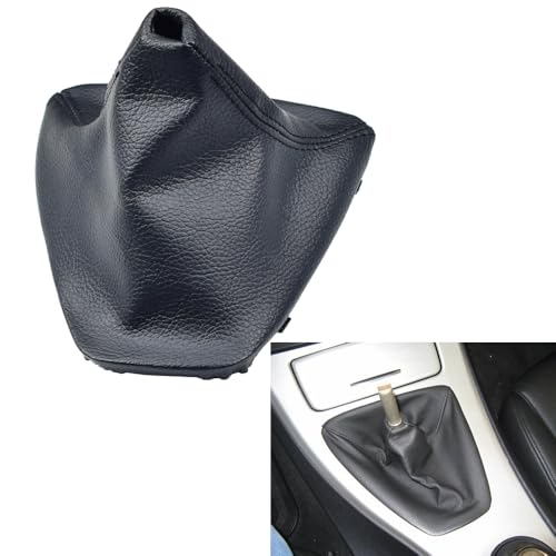 Auto-Getriebe-Staubschutz für BMW 3 E90 E91 E92 E93 2004-7155622 Leder Handbremsabdeckung (Getriebe-Staubschutz) von Hacreyatu