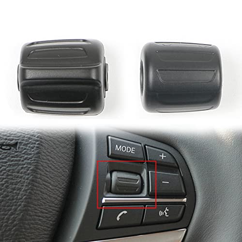 Auto-Multifunktions-Schwarz-Lenkrad-Steuerschalter-Button-Ersatz für F15 F16 F25 F26 F52 F45 F49 F39 (Schwarz -1 Paar) von Hacreyatu