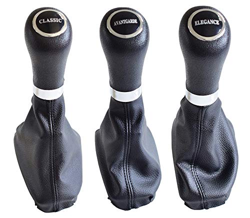 Hacreyatu Automatic Auto Schaltknauf Stick Gaiter Boot Frame Kit für Mercedes-Benz C Klasse W203 W209 (Avantgarde) von Hacreyatu