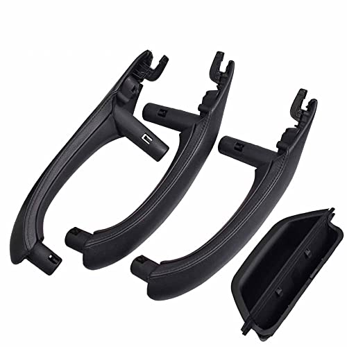 Hacreyatu Schwarz Leder Türgriff Links Rechts Innengriff Für B-MW X3 X4 F25 F26 2010-2016 (4 stücke) von Hacreyatu