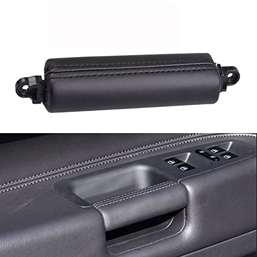 Vordere linke Fahrer-Innentürgriff aus Leder für VW Touareg 2003-2010 (schwarz) von Hacreyatu