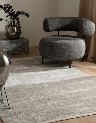 Hadorn Teppich Davos Deep 185x125 Rechteckig Grau Moderner minimalistischer Stil für Wohnzimmer von Hadorn