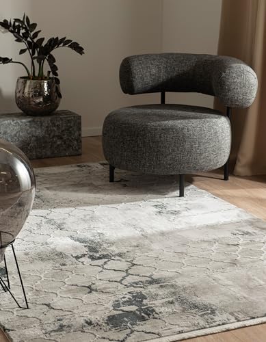 Hadorn Teppich Davos Mesh 245x160 Rechteckig Grau Moderner minimalistischer Stil für Wohnzimmer von Hadorn