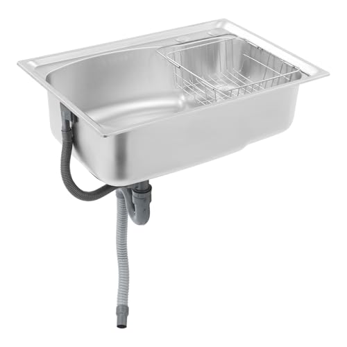 Edelstahl Küchenspüle 65 * 44 * 20cm Rechteckig Spülbecken 1 Becken Küchen Becken mit Abflusskorb und Entwässerungsrohr,Einfach zu reinigen Unterbau Spülbecken für Unterschrank Edelstahl Küchenspüle 65 * 44 * 20cm Rechteckig Spülbecken 1 Becken Küchen Becken mit Abflusskorb und Entwässerungsrohr,Einfach zu reinigen Unterbau Spülbecken für Unterschrank von Hadwigger