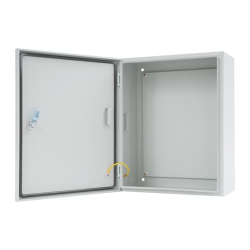 Verteilerkasten Außen wasser- und staubdicht Schaltschrank Elektrogehäuse Metall Wandmontiert Stromkasten mit Schloss elektrischer Anschlusskasten für Innen- und Außenanwendungen (40 * 20 * 50cm) von Hadwigger