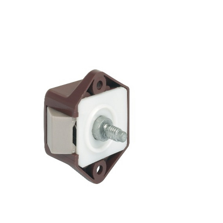 Push-Lock Snap Kunststoff 15mm Dornmaß vernickelt von Häfele