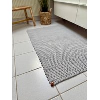 Badmatte - Badteppich Teppich Gehäkelt Aus Baumwollgarn von Haekeldeern7