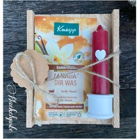 Geschenkset Kerzenhalter Wichtelgeschenk Kollegin Kleines Geschenk Kerzenständer Idee Frau Beste Freundin Mama Stabkerze Hygge Scandi Haus von Haekelguste