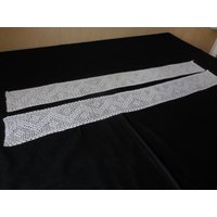 Häkelborte Naturweiß Alt Vintage Gehäkelt Borte 9 cm X 73 Jugendstil von Haekeliris