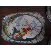 Nussknacker Glasbild Wanddekoration. Rosenthal Studio-Linie Bjoern Wiinblad Motiv 1 Vintage Nussknacker Glasbild Wanddekoration. Rosenthal Studio-Linie Bjoern Wiinblad Motiv 1 Vintage von Haekeliris