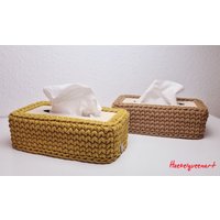 Anfertigung Taschentücherbox, Kosmetiktücherbox, Häkelbox, Tissue Cover von Haekelqueenart