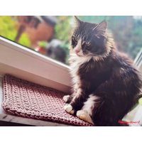 Katzenmatte, Fensterbankdecke Gehäkelt, Fensterbankbett, Katzendecke, Hundematte, Hundebett, Windowsill Bed, Fertigung in Wunschfarbe von Haekelqueenart
