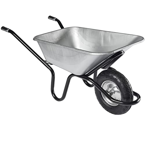 Brouette HAEMMERLIN Aktiv Excellium Plus 120L RENO Galva Roue Gonflée Grise - 305400605 von Haemmerlin
