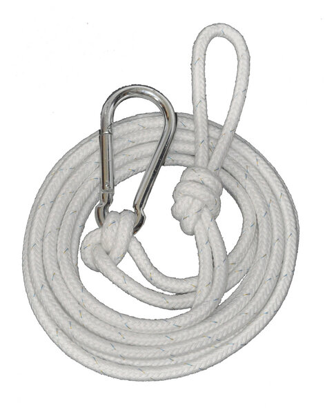 HängemattenGlück Corda, 5m Seil & großer Karabiner für Hängematten von HängemattenGlück
