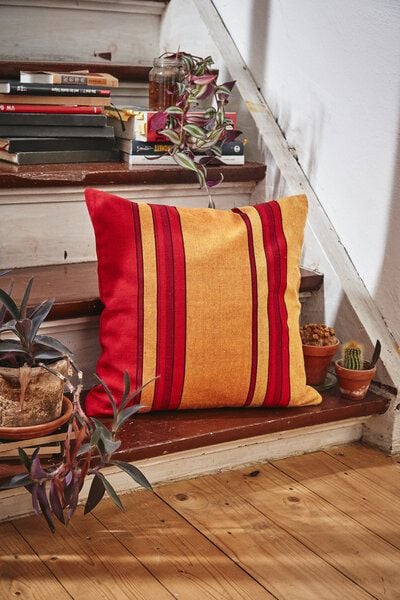 HängemattenGlück Sofakissen 40x40cm Latex & Kapok - Rottöne von HängemattenGlück