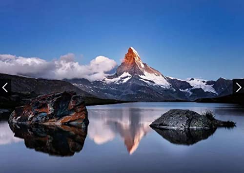 Haeran River Matterhorn Schweiz Malen nach Zahlen DIY einzigartiges Leinwand Ölgemälde Kit Digital Painting von Haeran River