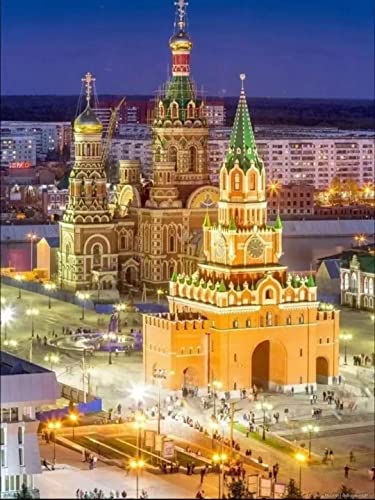 Wunderschönes Russland-Gemälde Color Talk Malen nach Zahlen Diy Einzigartiges Leinwand-Ölgemälde-Kit Digitale Malerei von Haeran River