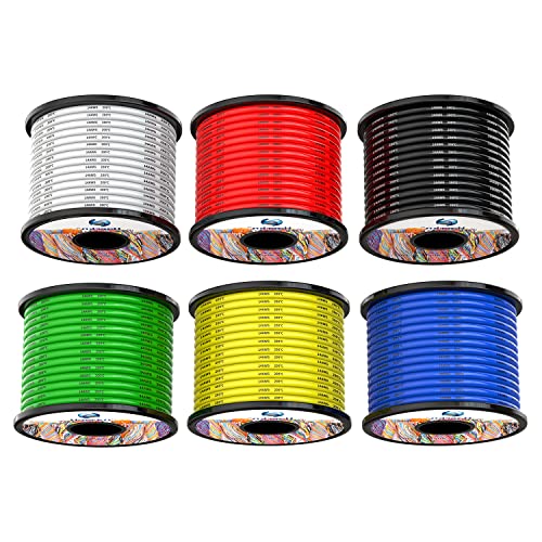 14awg 2.0mm² Silikon Elektrischer Draht Kabel 6 Farben 6x5 Meter Weich und flexibel sauerstofffrei hochtemperatur beständiger verseilter verzinnter Kupferdraht 14awg 2.0mm² Silikon Elektrischer Draht Kabel 6 Farben 6x5 Meter Weich und flexibel sauerstofffrei hochtemperatur beständiger verseilter verzinnter Kupferdraht von Haerkn
