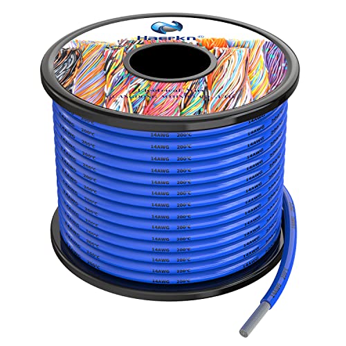 14awg 2.0mm² Silikon Elektrischer Draht Kabel Blau 10 Meter Weich und flexibel sauerstofffrei hochtemperatur beständiger verseilter verzinnter Kupferdraht von Haerkn
